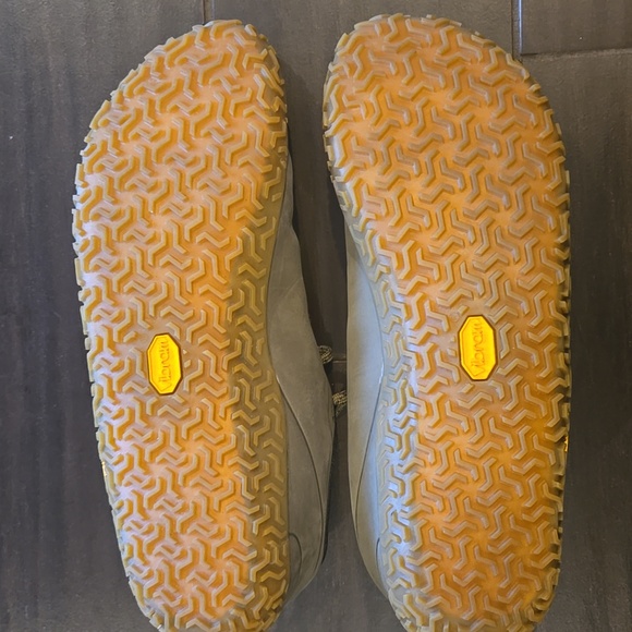 Merrell Vapor Glove 6 LTR Leather Barefoot Trainers Sz 9.5  Olive NWOT - Picture 6 of 8